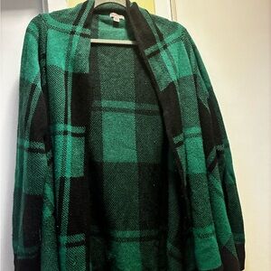 Merona Green and Black Knit Sweater